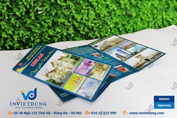 Mẫu tờ rơi A4 gấp 3 sơn LUKAS